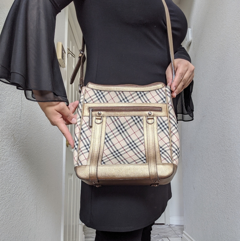 Burberry Shoulder Bag Beiges Canvas